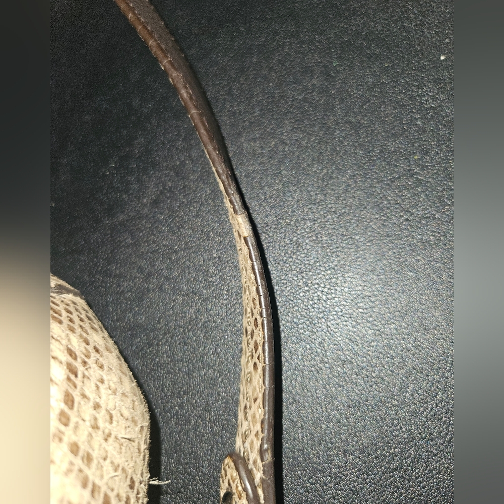 Coach Taupe Snake-Embossed Crossbody Bag - Picture 13 of 14